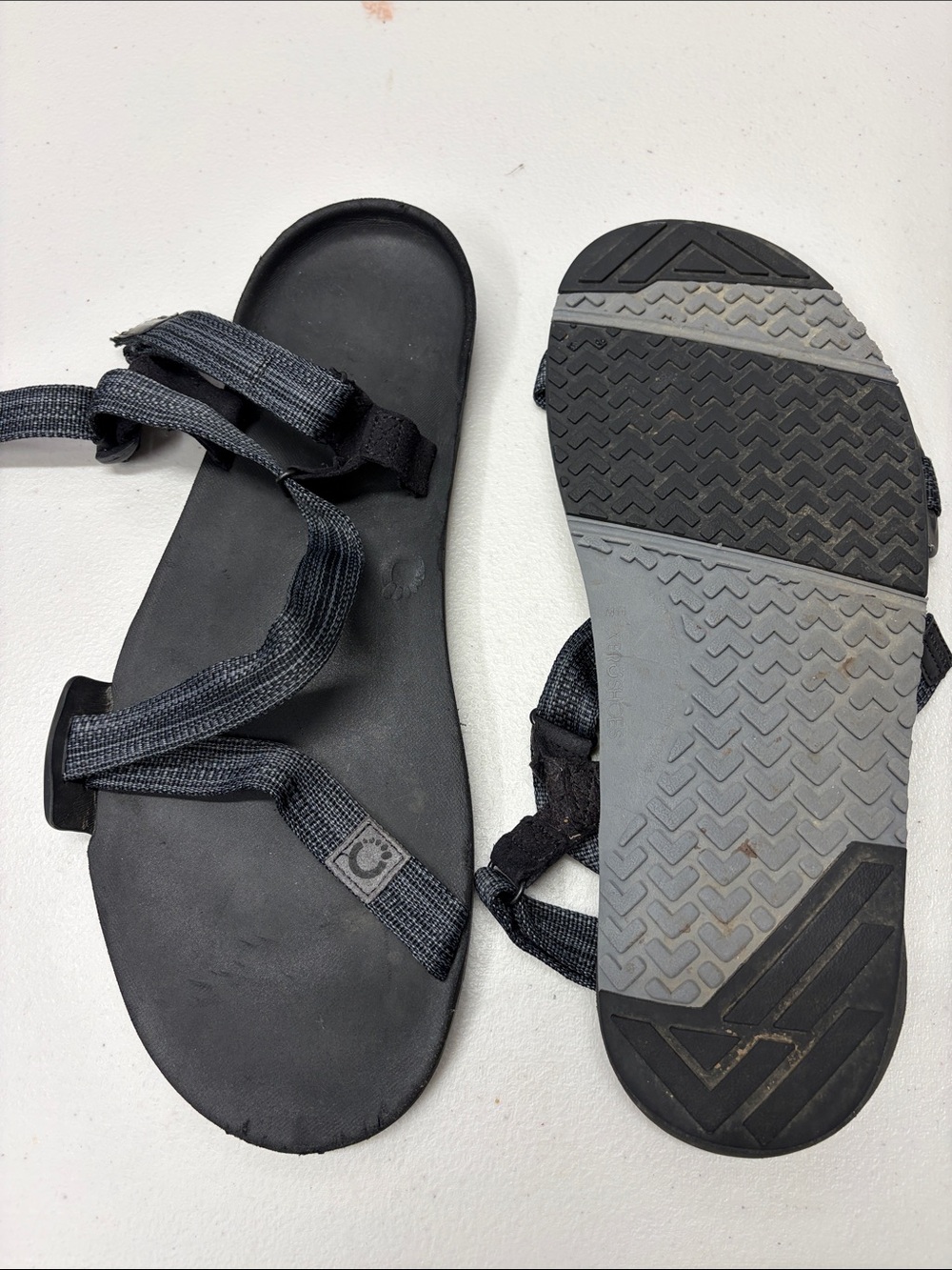 Xero Sandals Z Trek EV No Drop Barefoot Feel Flexible Black Men's Size